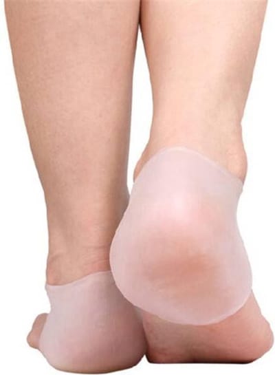 CVD® High Quality Hielbeschermers - hielbescherming - gel Gel Sokken - Hielspoor Zooltjes - Hielkussen - Gel Sokken - Wit - 2 stuks