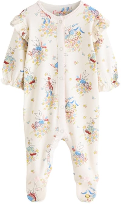 Next - Meisjes - Cath Kidson babypyjama met konijntjes - Crème