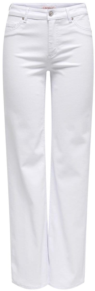 Only witte dames jeans   Blush   Regular waist   Bleached wash wassing   Straight fit   5-Pocket zakken   Knoop- en ritssluiting   Duurzaam   Regular
