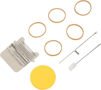 Houten Naaimachine - Repareer Tool - Kleding Herstellen - Inclusief Haak en Naald - 15x9x3 cm - Houtkleur