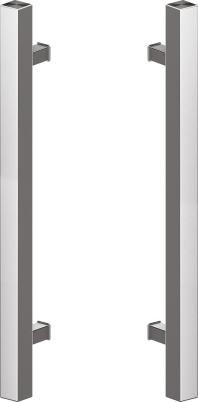 Deurgreep set RVS - 140cm - 90º - 40x40mm - T model