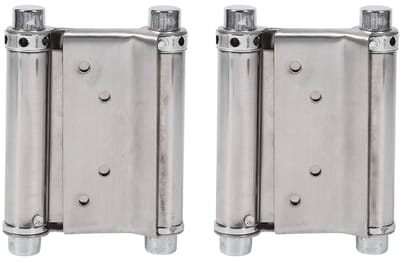 Dailygoods- Scharnier Set van 2 - 7.5 cm Dubbelwerkende Scharnieren - Voor Deuren - Inclusief Bevestigingsschroeven - Geschikt voor Bar en Counter - Deurscharnier