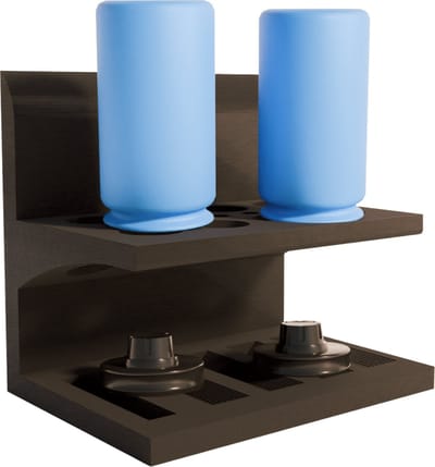 Flaare® flessendroogrek - keukenhulphouder - geschikt voor 2 drinkflessen