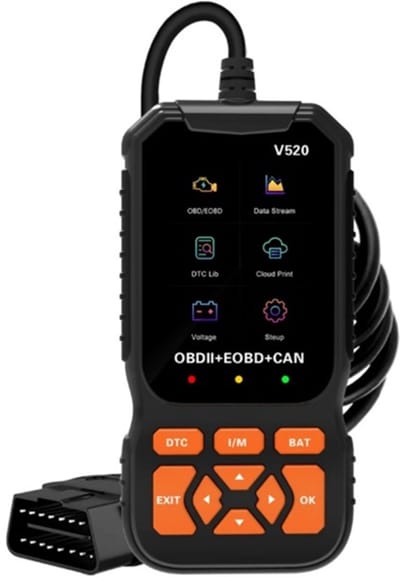 OBD2 Diagnose Scanner – Foutcode Lezer voor Auto – Live Data & Batterijtest – Autodiagnose Tool – Plug & Play