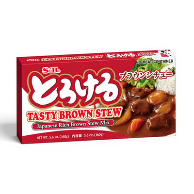 S&B Japanse bruine stoofmix - Gemakkelijke maaltijdkit voor authentieke Japanse stoofschotels | 160 g
