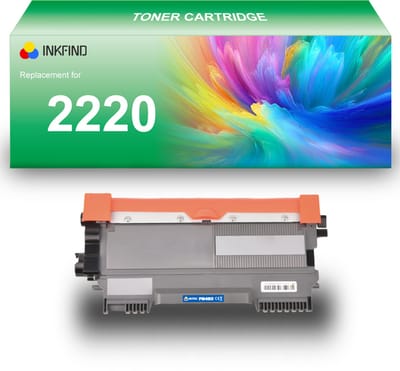 INKFIND TN-2220 tonercartridge compatibel met Brother 2220 TN2220 2210 TN-2210 TN-2220 2010 TN2010 - 1-pack Zwart