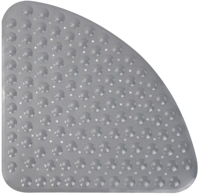 Badmat, douchemat, antislip, vierkant rubber, douchemat, grote sector, antislipmat, douchemat met sterke, sneldrogende zuignappen, 54 x 54 cm
