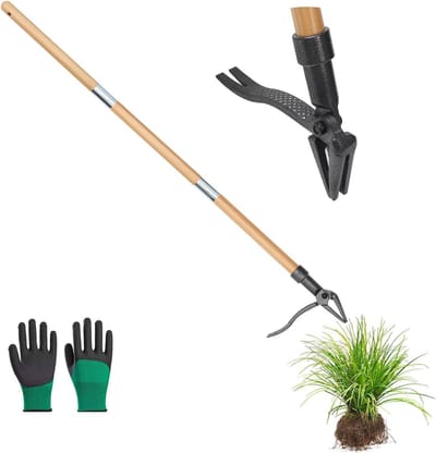 Staande Onkruidtrekker - Handmatig Tuin Gereedschap - Moeiteloos Onkruid Wieden - Ergonomisch Staand Ontwerp - 3-Sectie Handvat