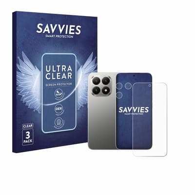 Savvies - Screenprotector voor Xiaomi 15T (Voor+Camera) - Folie Beschermfolie transparant 6 Stuks