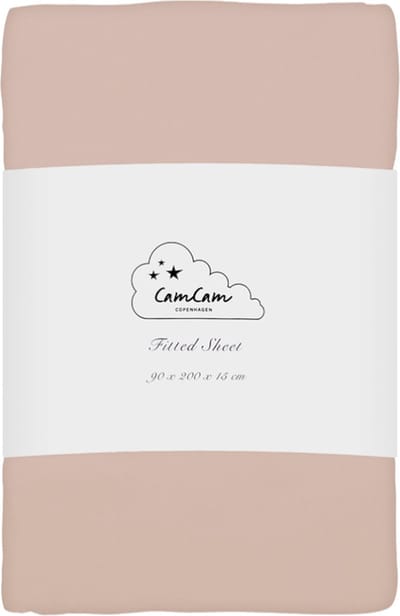 Cam Cam Copenhagen Hoeslaken - 90x200x15 cm - GOTS - Dusty Rose