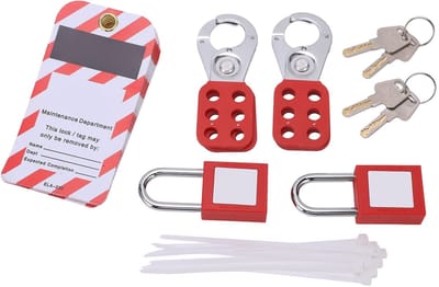 Dailygoods - Universele Elektrische Lockout Tagout Kit met Herbruikbare Tags en Hangslot