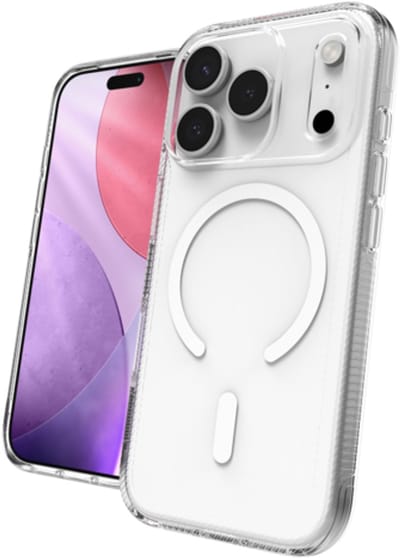 ZAGG Luxe Snap Hoesje Geschikt voor Apple iPhone 17 Pro Max - Graphene Back Cover Compatibel met MagSafe / Qi2 C Design - 3M Valbescherming - Gerecycled Materiaal - Transparant