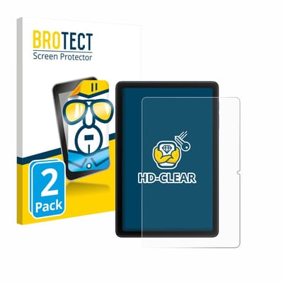 BROTECT - Screenprotector voor Blackview Tab 20 WiFi - Folie Beschermfolie transparant 2 Stuks