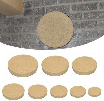 Hittebestendig bord - Isolatieplaat Vermiculiet - Open haard project - Tot 1100 graden C - 140 x 50 mm - Bruin