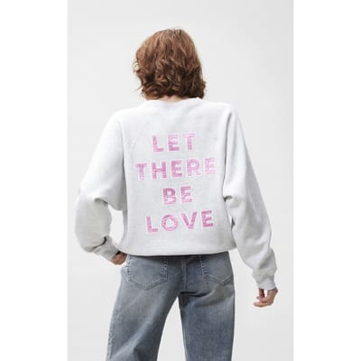 Catwalk Junkie Graphic Sweater Truien & vesten Dames - Sweater - Hoodie - Vest- Lichtgrijs - Maat 36