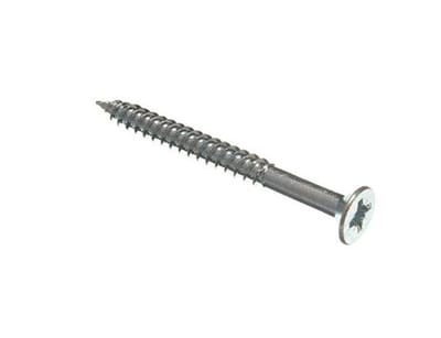 Houtschroeven - Schroeven Zp - Klussen - Dubbele Draad - 10 x 2 1/2 inch - Zink