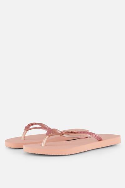 Havaianas Havaianas Slim Glitter II Slippers roze Rubber