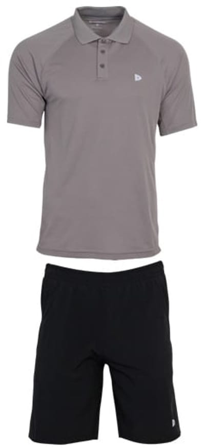 Donnay - Multi Sportset Zac - Trainingsset - Black/Steel Grey (734) - maat S