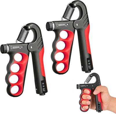 Handknijper Krachtrainer, verstelbare weerstand 11–220 LB met teller, onderarmoefeningstoestel voor blessureherstel en spieropbouw
