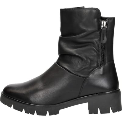 SUB55 Comfort Collection Molly 04 Enkellaarsjes Plat - Zwart - Maat 36