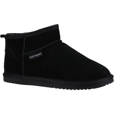 Hush Puppies Ashanti Suède Vrouwen Pantoffels Zwart