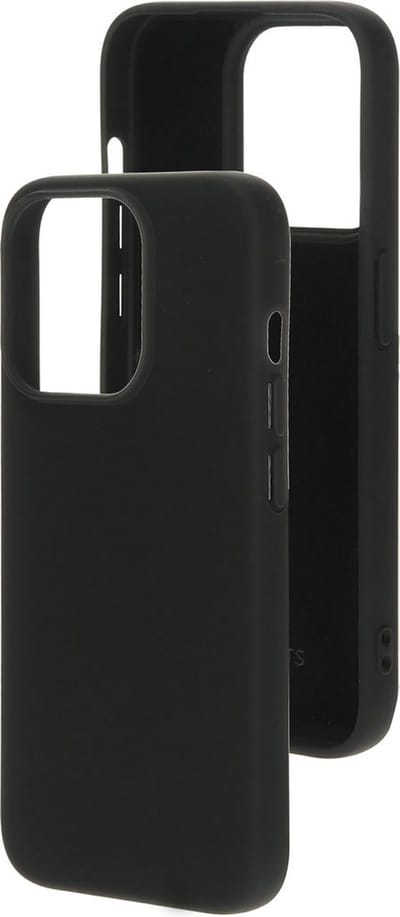 Mobiparts hoesje geschikt voor de Apple iPhone 15 Pro - Siliconen - Zwart