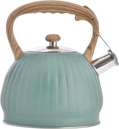 Grote Theepot - Waterkoker Kookplaat - Snel Water Koken - Luid Fluit Signaal - 35 Liter Capaciteit - Groen