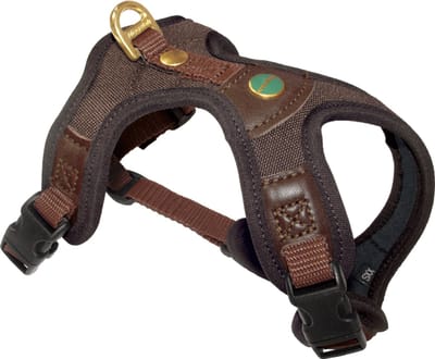 Niggeloh Follow Lichtgewicht - Premium Hondentuig - Hoog Draagcomfort - Voor Actieve Kleine Honden - Bruin XXS