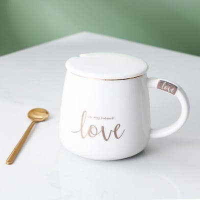 Creatieve Eenvoudige Mode Keramische Mok Kantoor Cadeau Thuis Kop Koffiekop Waterkop Stel Ontbijtkop 301-400ml