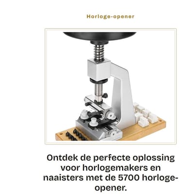 Dailygoods - Horloge-opener - Handgereedschap voor horlogemakers - Robuuste metalen basis - Geschikt voor reparatie - 5700 Watch Case Opener - Handig...