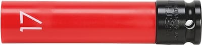 Wurth - 1/2 inch krachtdoppenset lang zeskant alu-velgen - 1/2 inch krachtdopsleutelinlay, extra lang Soort aandrijving Vierkant Aansluiting 0 - Sleutelwijdte 17 mm
