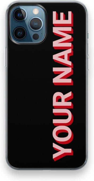 Gepersonaliseerd - Case Company® - Hoesje geschikt voor iPhone 12 Pro hoesje - Namecase - Soft Cover Telefoonhoesje - Bescherming aan alle Kanten en Schermrand