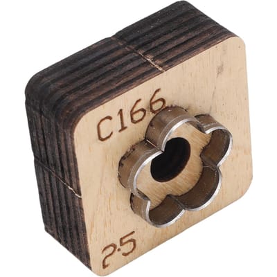 Leren Snijmal met Houten Basis Bloemvorm Stansmal voor Sleutelhanger Maken Knutselprojecten beige