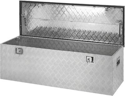 ProPlus Ruime gereedschapskist voor aanhangwagens - aluminium - 1450x520x460 mm - incl. rvs slot en 4 sleutels