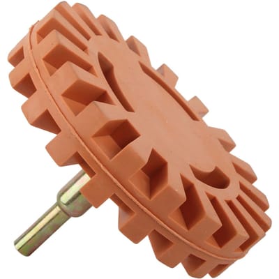 Roue Gomme 4  100mm pour Autocollant de Voiture Décalcomanie Liseré Outil de Polissage Rapide pour Retrait beige