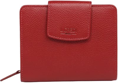 L.CREDI Maranello portemonnee leer 12,5 cm - Dames - Horizontaal - rot