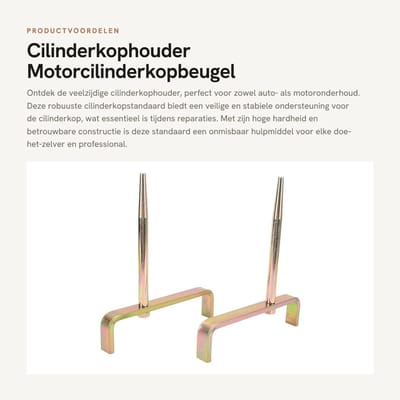 Dailygoods- Cilinderkophouder Betrouwbaar - Motorcilinderkopbeugel - Universeel voor Auto - Stabiele Ondersteuning - Duurzame Constructie - Efficiënt Onderhoud - Motorsteun