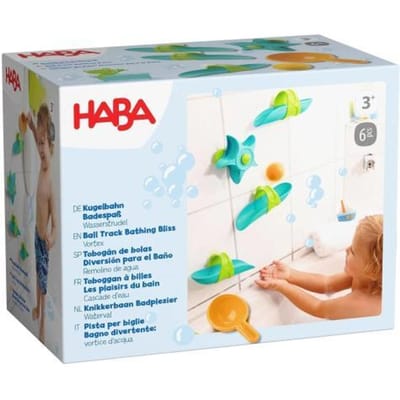 HABA Knikkerbaan Badplezier waterval Baby- en peuterspeelgoed Badspeelgoed