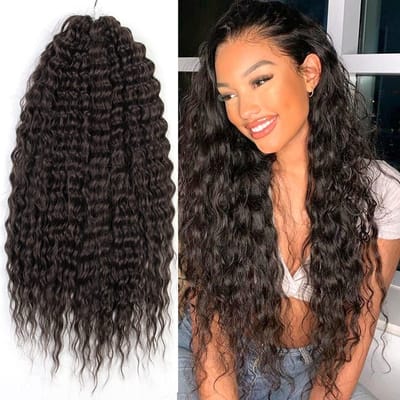 22 inch 3 Packs Twist Crochet Haar in Donkerbruin voor Butterfly Locs, Crochet Vlechten en Bohemian Golven - Synthetische Haar Extensions voor Vrouwen