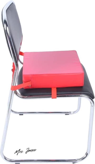 Mrs. Jones Verstelbaar Verhogingskussen Stoelverhoger Booster Rood .