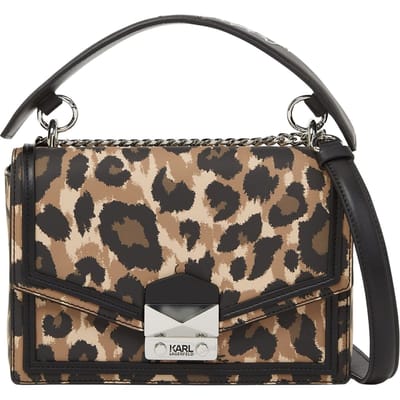 Karl Lagerfeld K/style Leopard Shoulder Bag Leopard Signature Taglia: OS | Borse a mano Outlet | Donna