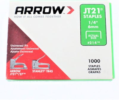 Lichtgewicht nietjes voor nietpistool 1/4 inch (6 mm) - 6 pakken van 1000 stuks