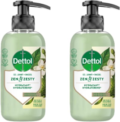 Dettol Handzeep – Antibacterieel – Zen & Zesty – Groene Thee & Bergamot – 300 ml x2