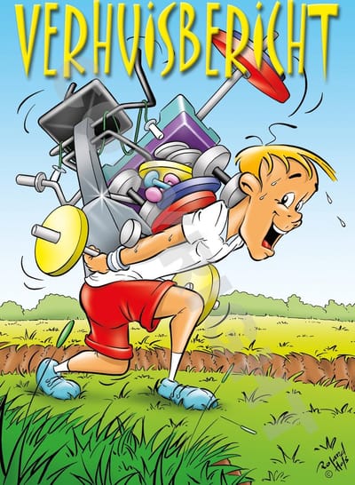 VERHUISBERICHT ansichtkaart 50 stuks - Sportinstructeur sportschool - Fitness