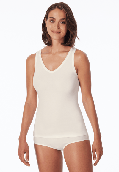 SCHIESSER Naturschonheit singlet (1-pack) - dames hemd champagne