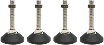 Dailygoods- Meubelpoten Heavy Duty - Verstelbaar - Meubelverhoger - Nivelleringsoplossing - Set van 4 - Draagvermogen 80 kg - Meubelverstelpoten