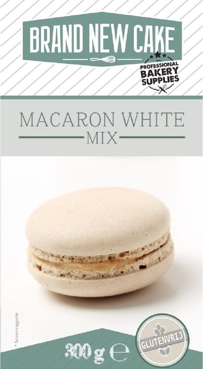 BrandNewCake Macaron-mix Wit 300g. Glutenvrij