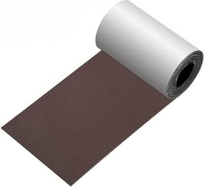 Home & Marker - Leer Reparatie Set -Zelfklevend Kunstleer - Kunstleer op Rol - Reparatiedoek - Bruin - 40 x 300 CM - LEATHERPATCH