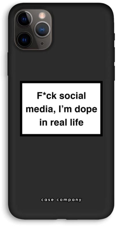 Case Company® - Hoesje geschikt voor iPhone 11 Pro Max hoesje - I'm dope - Biologisch Afbreekbaar Telefoonhoesje - Bescherming alle Kanten en Schermrand