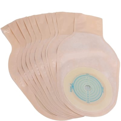 Dailygoods- Colostomazak 10 Stuks - Wegwerpbare Afvoerzakken - Draineerbare Stomazak - Stoma Verzorging - Gaasdoek/Spons/Papier/Film - Veilig Gebruik
